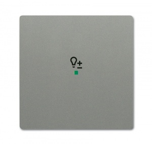 Клавиша одинарная, светорегулятор, future, цвет meteor/серый металлик