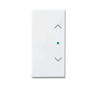 Клавиша двойная, жалюзи, future, белый