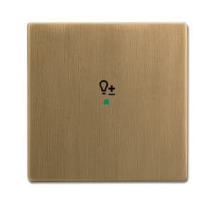 Клавиша одинарная, светорегулятор, Династия, латунь античная