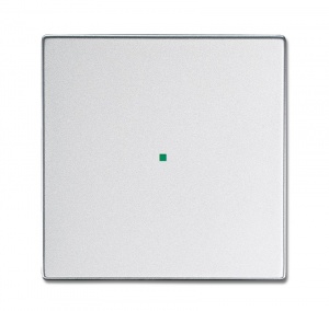 Клавиша одинарная, future, серебристый алюминий