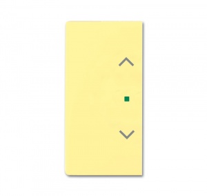 Клавиша двойная, жалюзи, future, цвет sahara/жёлтый