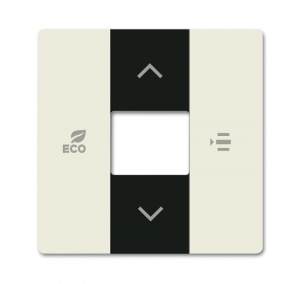 Накладка контроллера фанкойлов, цвет белый бархат