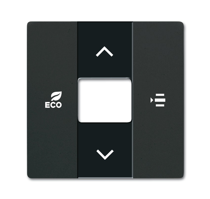 Накладка контроллера фанкойлов, цвет чёрный бархат