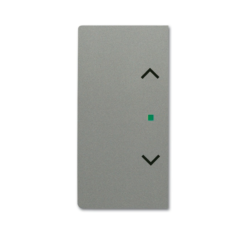 Клавиша двойная, жалюзи, future, цвет meteor/серый металлик