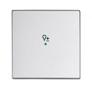 Клавиша одинарная, светорегулятор, future, серебристый алюминий