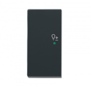 Клавиша двойная левая, светорегулятор, future, антрацит