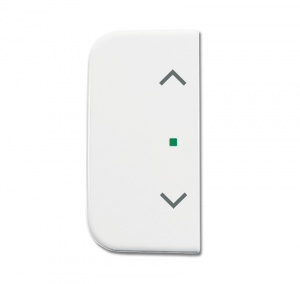 Клавиша двойная, жалюзи, Reflex, альпийский белый