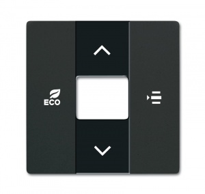 Накладка контроллера фанкойлов, цвет чёрный бархат