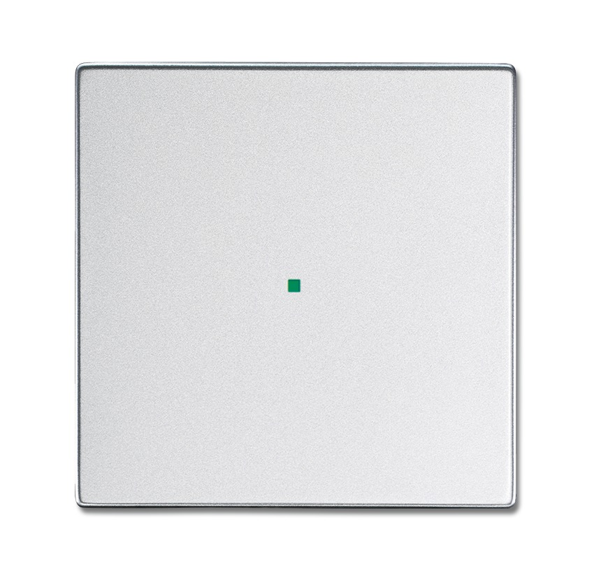 Клавиша одинарная, future, серебристый алюминий