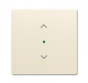 Клавиша одинарная, жалюзи, future, цвет слоновая кость