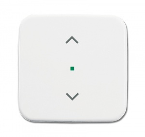 Клавиша одинарная, жалюзи, Reflex, альпийский белый