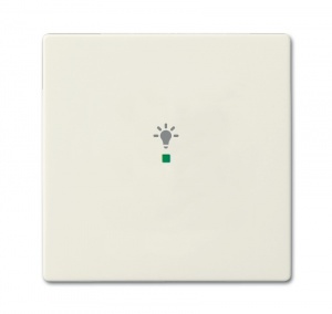 Клавиша одинарная, освещение, future, цвет chalet-белый