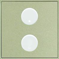 Центральная плата 2-кнопочная, Zenit, шампань