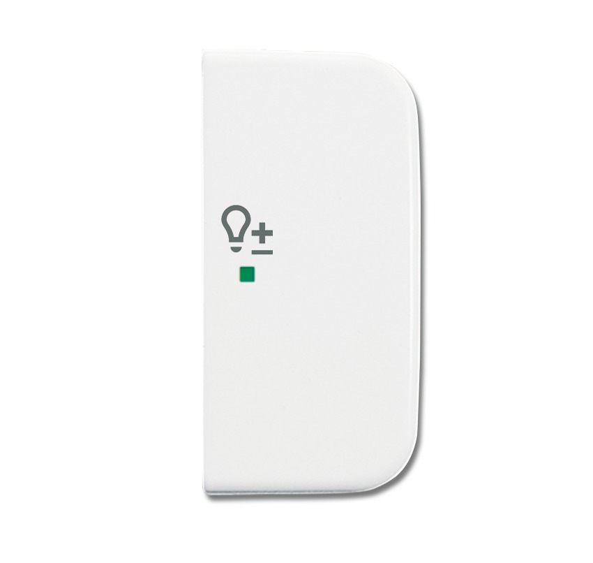 Клавиша двойная правая, светорегулятор, Reflex, альпийский белый