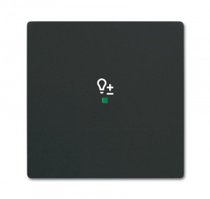 Клавиша одинарная, светорегулятор, future, цвет чёрный бархат