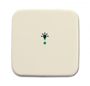 Клавиша одинарная, освещение, BD, слоновая кость