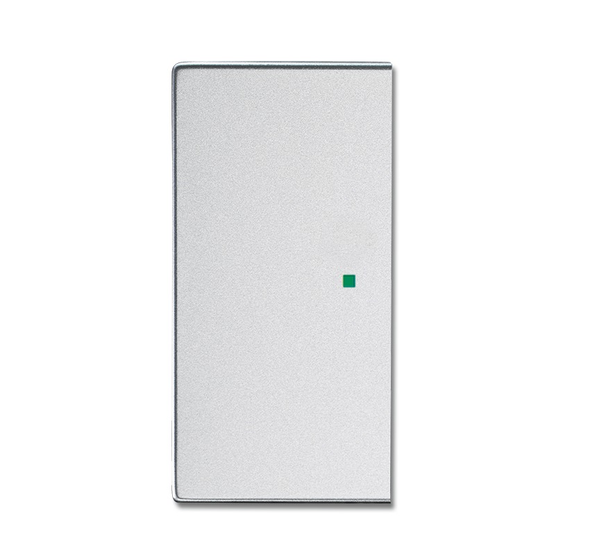 Клавиша двойная, future, серебристый алюминий