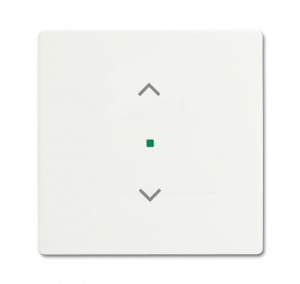 Клавиша одинарная, жалюзи, future, цвет белый бархат