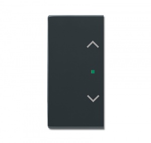 Клавиша двойная, жалюзи, future, антрацит