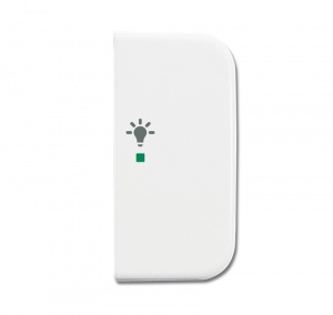 Клавиша двойная правая, освещение, Reflex, альпийский белый