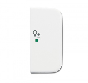 Клавиша двойная правая, светорегулятор, Reflex, альпийский белый