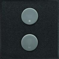 Центральная плата 2-кнопочная, Zenit, антрацит