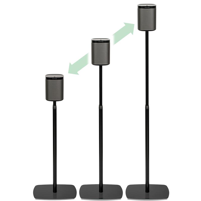 Стойка регулируемой высоты 635-1110 мм для напольной установки Play:1, черный