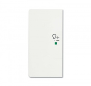 Клавиша двойная левая, светорегулятор, future, цвет белый бархат