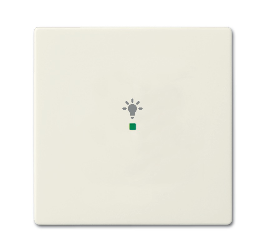 Клавиша одинарная, освещение, future, цвет chalet-белый