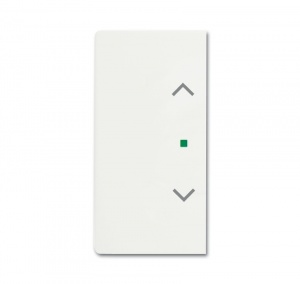 Клавиша двойная, жалюзи, future, цвет белый бархат