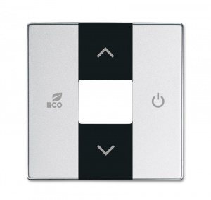 Накладка терморегулятора, future, серебристый алюминий