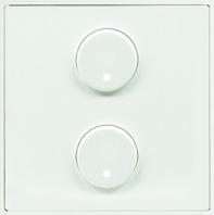 Центральная плата 2-кнопочная, Zenit, белый